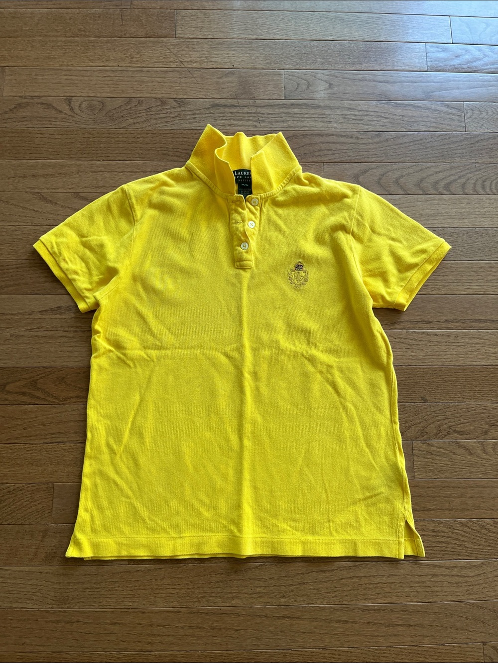 Ralph Lauren Yellow Cotton Polo Shirt with Collar